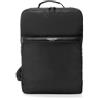 Spalding & Bros Zaino da uomo Spalding & Bros Square nylon nero e pelle