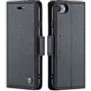 XTCASE Cover per iPhone SE 2020/2022 / 8/7 / 6 / 6s, Custodia Premium Pelle PU Flip Libro Portafoglio con Porta Carte [Chiusura Magnetica] [Slot per Schede] [Funzione di Supporto], Nero
