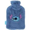 Disney Stitch Borsa dell'Acqua Calda, Include Copertura Morbida Rimovibile, Scaldaletto per Bambini, Termoterapia Termica, Capacità 2 L (Blu)