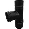FIREFIX RES80/V - Tubo per forno a pellet, 80 mm, in acciaio inox, colore: Nero