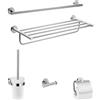 hansgrohe - Porta carta igienica universale "Logis", cromato, 41728000