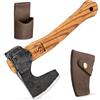 BeaverCraft Accetta da Bushcraft e Intaglio Legno AX6 - Ascia da Campeggio Forgiata - Strumento per Spaccare Legna e Giardinaggio - Ideale da Zaino per Escursionismo