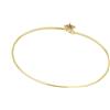 GOLD ART Bracciale rigido con stella in diamanti brown