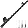 Magtctyae Corrimano per Scale Interne Esterne 1m Magtctyae Ringhiera per Scale in Ferro Battuto Sicurezza Nero Passamano per Scale Ferro Battuto Corrimano Scale per Bambini Anziani Disabili