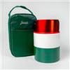 FASIAH Thermos alimentare in acciaio inox, scatole termiche calde da 750 ml, senza BPA, tazza, borsa da viaggio per pasti caldi, caffè (bandiera Italia Verde,bianco,rosso)…
