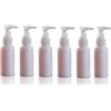 2 flaconi trasparenti ricaricabili vuoti in plastica per cosmetici e cosmetici, con tappo a scatto, per lozione e gel doccia, shampoo (400 ml