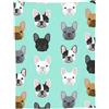 CZ-XING Arazzo stampato con bulldog francese, motivo bulldog francese, coperta, cane, morbida flanella accogliente, campeggio, ufficio, viaggi, casa, camera da letto, decorazione per ragazze e