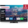 Thomson Smart TV 50" 4K UHD QLED Plus Google TV Classe F Wi-Fi Nero 50QG6C14 THOMSON
