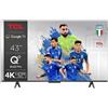 TCL Smart TV 43" 4K Ultra HD QLED Google TV Classe F Titanio 43C69B TCL