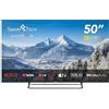 Smart Tech Smart TV 50 Pollici 4K Ultra HD LED Web OS Classe E Nero 50UW02V SMART TECH