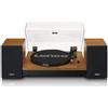 Lenco Giradischi con Trasmissione a Cinghia 33, 45 Giri/min Nero/Legno LS-310WD Lenco
