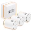 Netatmo Termostato Intelligente RF Wi-Fi + 3 Valvole Termostatiche NBU-NTH-NAV Netatmo