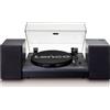 Lenco Giradischi a Cinghia 33/45 giri con Diffusori materiale legno Nero LS-300 Lenco