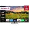 Thomson Smart TV 55" 4K UHD QLED Google TV HDR10 Wi-Fi Classe F Grigio 55QG5C14 THOMSON