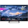 Smart Tech Smart TV 32" HD Ready LED Vidaa DVBT2/C/S2 Classe E WiFi Nero 32HV02V Smart Tech