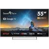 Smart Tech Smart TV 55" 4K Ultra HD LED Google TV Classe E Grigio 55UG02V SMART TECH