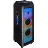 Majestic Cassa Bluetooth Party Trolley Altoparlante 150 W LED Nero FLAME T360 BK Majestic