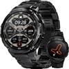 HIDAMEL T3E Smartwatch Militare Uomo, GPS Integrato, AMOLED 1,43", Chiamata Blue