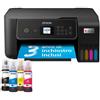 Epson ET-2870 Stampante Multifunzione Inkjet Wi-Fi con 4 Serbatoi Inchiostro