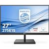 Philips Monitor PC 27 pollici QHD 250 cd/m² VGA HDMI DisplayPort Philips 275E1S E Line