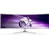 Philips Monitor PC Gaming Curvo 48.9" DQHD QDOLED Bianco 49M2C8900/00 Evnia 8000 PHILIPS