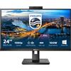 Philips Monitor 23.8 Pollici Full HD USB HDMI DisplayPorts Philips 243B1JH/00