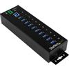 StarTech Hub USB 3.0 10 Porte Hot-swap Velocità 5000 Mbit/s Startech Nero ST1030USBM