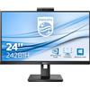 Philips Monitor PC 23.8" LED Full HD 250 cd/m² 4ms HDMI VGA DVI 242B1H/00 B Line Philips