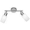 TRIO INTERNATIONAL Faretto MARS in vetro bianco 2xE14 - R80012007