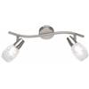 TRIO INTERNATIONAL Faretto COLMAR in vetro bianco 2xE14 - R80022007