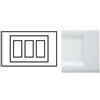 NUOVA FEB Placca Click 3 posti bianca - 2583/WH