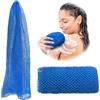 Adeton Spugna africana a rete, esfoliante per il corpo, spugna a rete lunga, 17 colori, sapo, accessori da bagno per doccia, scrub per cuoio capelluto e piedi posteriori, bagnoschiuma piatto per la