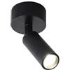 Chao Zan Faretto da soffitto Girevole 5W Lampade da parete Moduli LED Luce Faretti da parete 4500K Bianco caldo angolo Orientabili Plafoniera Rotondo Lampadario Applique per Soggiorno Camera da letto (nero)