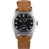 NC Baltany Dirty Dozen Watch Men D12 36MM Sea Gull ST1701 Movimento automatico BGW9 Orologi da polso militari vintage luminosi (brown leather black)
