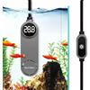 boxtech Riscaldatore Acquario 75W, Riscaldamento Acquario Regolabile con LCD Display, Protezione da sovratemperatura, Anti-secchezza, Adatto per acquari da 20-60L per Pesci e Tartarughe acquatiche