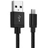 CELLONIC Cavo USB 1m Compatibile con Canon EOS M50 M5, Powershot SX620 SX740 SX70 G5 G7 G9 Filo Carica 2A Cavetto Dati USB A 2.0 Nylon Nero, per Fotocamera
