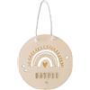 nagu® Nomi in Legno Personalizzati | Targa Decorativa Grande per Cameretta Neonato, Bambino o Bambina | Lettere Adesive per Personalizzare il Nome, Decorazione Murale