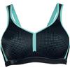 Anita Performance Reggiseno Sportivo Nero/Blu Piscina - Taglie anita: 75 C