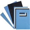 GBC Copertine per rilegatura GBC Leathergrain cartoncino goffr. A4 blu scuro conf da 100 copertine - CE040029