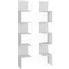 Vicco Libreria angolare da terra Paolo, Bianco, 28 x 175.4 cm Set di 2