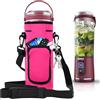 AF-WAN Blender Custodia portatile con tracolla per Ninja BC151EUBK/BC151EUNV/BC151EUCR/BC151EUEM/BC151EUPR/BC151EUWH Blast Frullatore Senza Fili Portatile 530ml, rosso rose