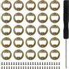SPRHR Inserto Apribottiglie Birra Kit, SPRHR 25 Pezzi Kit Hardware Apribottiglie, Apribottiglie Inserti Kit, Robusto e Durevole, Design Retrò, Adatto per Bar, Barbecue (accessori fai da te)
