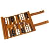 Andux Rollable Backgammon Board Game Set Di Scacchi Portatili In Microfibra PGSLQ-01 (Marrone)