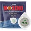 CAFFE' MORENO - 300 Cialde Caffè Compostabili, Compatibili con Macchina Caffè Cialde Sistema ESE 44 mm, Gusto Deciso con Toni Delicati, Cialda da 7g, Miscela Blue Arome