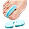 Sumiwish - Separatori in schiuma per dita dei piedi, traspiranti, riducono l'attrito e alleviano il dolore ai calli, correzione delle dita dei piedi, confezione da 10