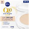 Nivea Q10 Plus Anti-Age 3in1 Skin Care Cushion 01 Light-Medium Crema Viso Colorata SPF15 Anti-Età 15 ml