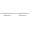 Emuca 3007205 Guide/Binari con Cuscinetti a Sfere ad Estrazione Totale per Cassetto, 45 x 350 mm, Zincato, 350mm (Confezione da 2)