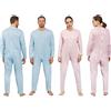 Matibba Tutone Pigiama Intero Anziani pigiamone Pigiama Uomo Donna Sanitario Cotone 100% Apertura Posteriore Zip Cerniera ausili per Anziani in Cotone Sanitario Pigiama Aperto Dietro Rosa