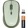 Trust Yvi+ Mouse Wireless Silenzioso con Design Sostenibile, 800-1600 DPI, per Mano Sinistra e Destra, Microricevitore USB, Mouse Senza Fili Compatto per PC, Computer, Laptop, Mac - Verde