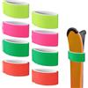 lasuroa 8pz Cinghie per Sci, Cinghie Regolabili per Sci Nastri per Fascette da Sci Fascette di Stoccaggio per Tavole da Sci Bastoncini Accessori per Sport Invernali (Verde, Giallo, Arancione, Rosso Rosa)